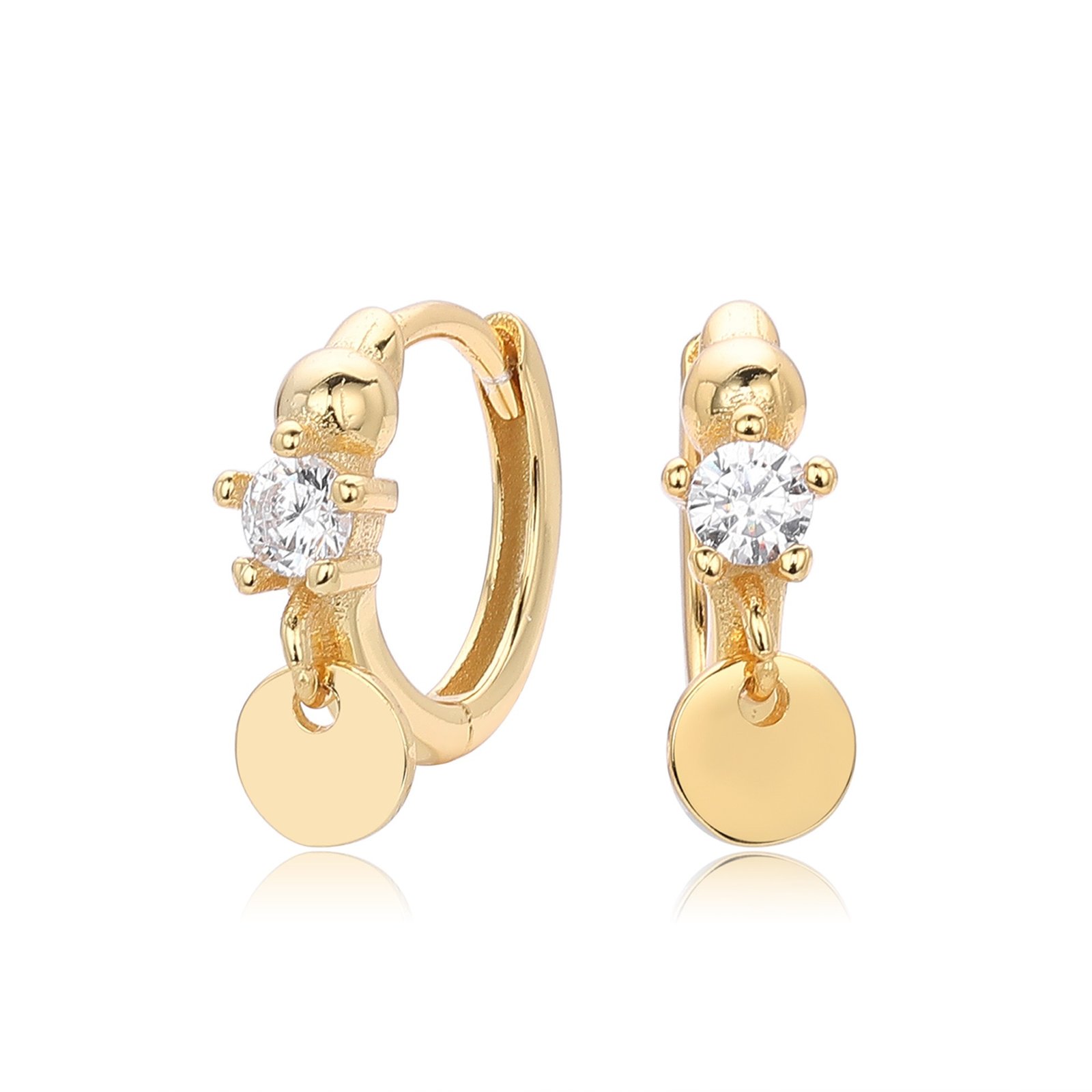 Golden Halo Drop Earrings